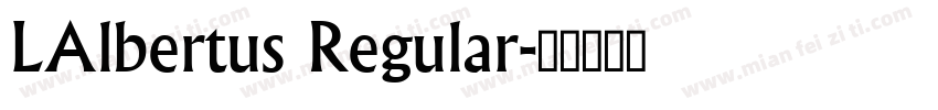 LAlbertus Regular字体转换
